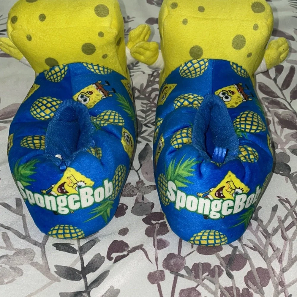 Nickelodeon SpongeBob SquarePants Yellow Blue Kids Slippers